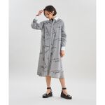 フロッキーストライプシャツワンピース | グレースコンチネンタル 