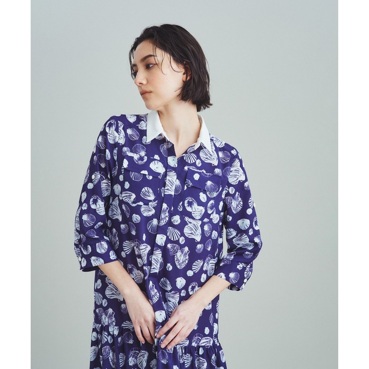 シェルモチーフシャツワンピース | グレースコンチネンタル(GRACE