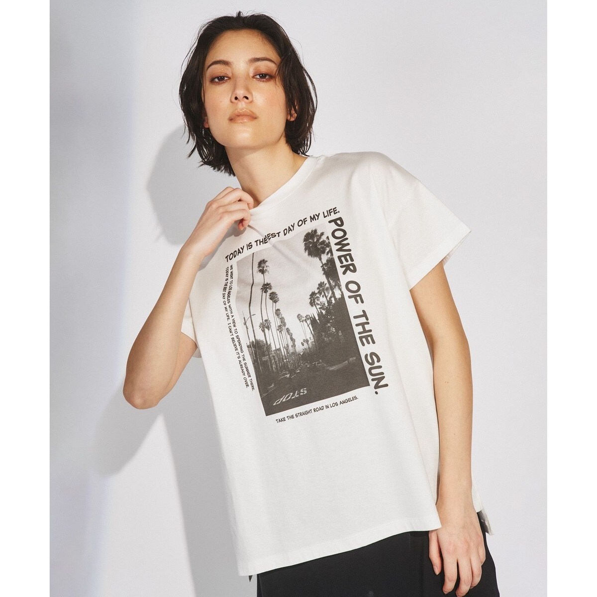 ルーズフォトTシャツ　グレースコンチネンタル ルーズフォトTシャツ | グレースコンチネンタル(GRACE CONTINENTAL