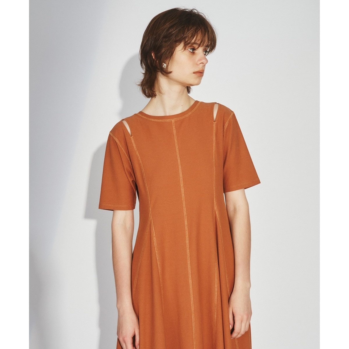 グレースコンチネンタル　キャットプリントフライ ヨークワンピース　ネコ柄♡ キャットプリントフライヨークワンピース / GRACE CONTINENTAL | GRACE