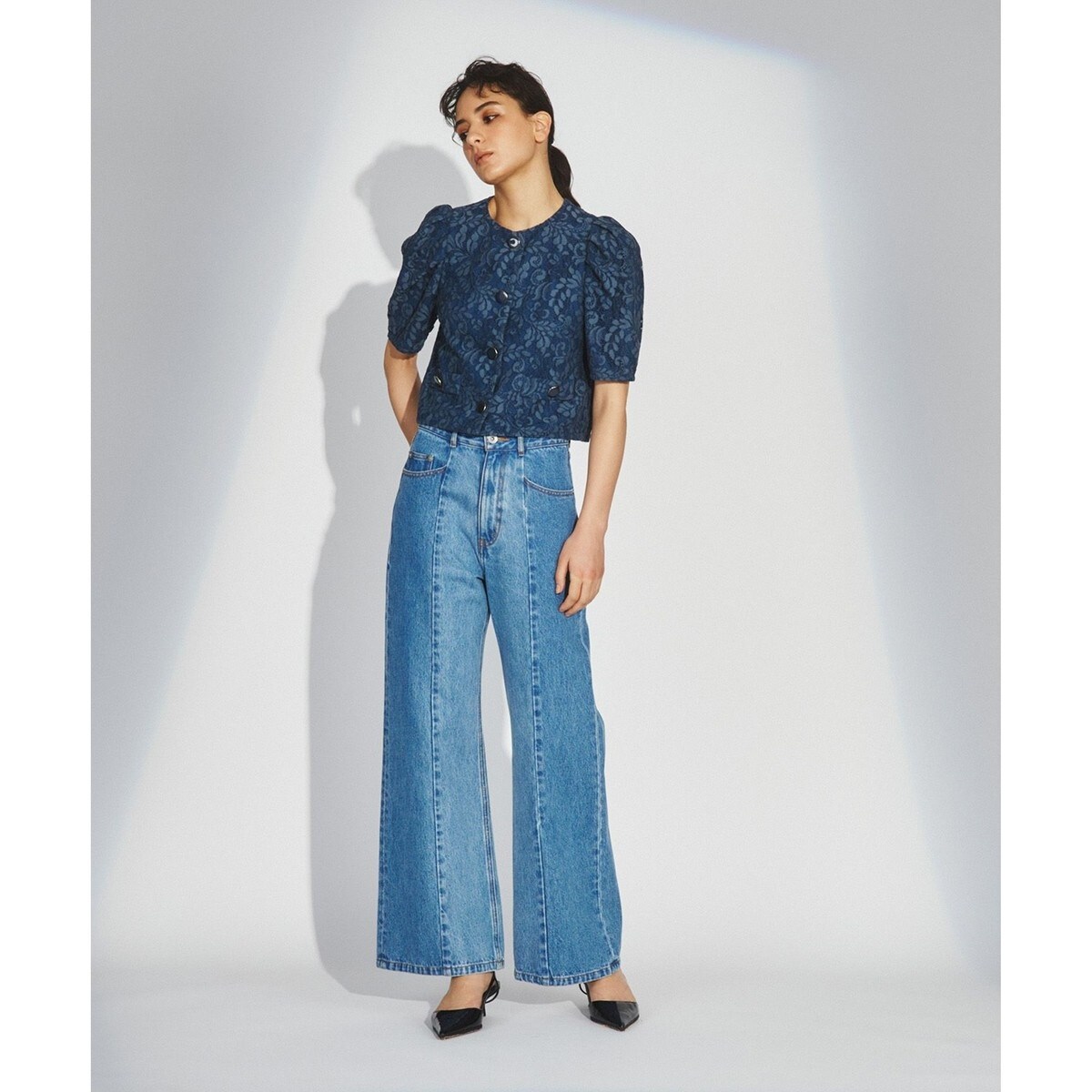 切替ストレートデニム | グレースコンチネンタル(GRACE CONTINENTAL