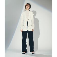 ツイードVネックニットベスト