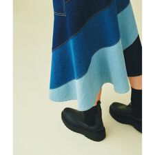 切替マーメイドスカート