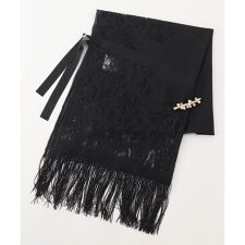 ピン付レースストール