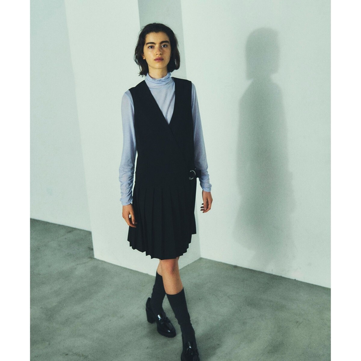 グレースコンチネンタル　プリーツラップジャンパースカート プリーツラップジャンパースカート | グレースコンチネンタル(GRACE