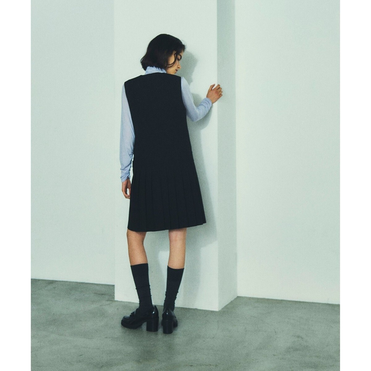 グレースコンチネンタル　プリーツラップジャンパースカート プリーツラップジャンパースカート | グレースコンチネンタル(GRACE