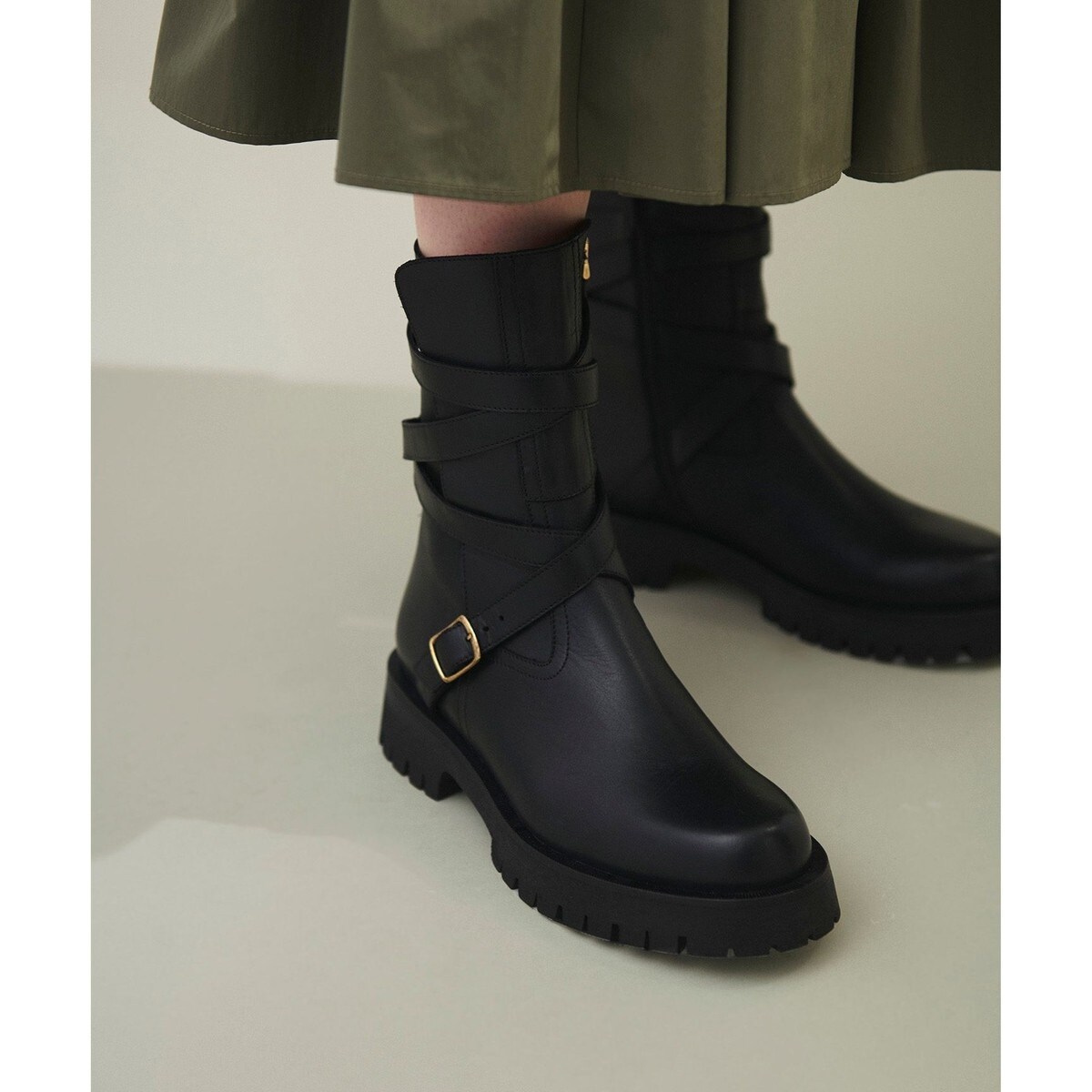 ANGERO BERVICATO レースアップブーツ