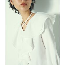 フリルシャツブラウス