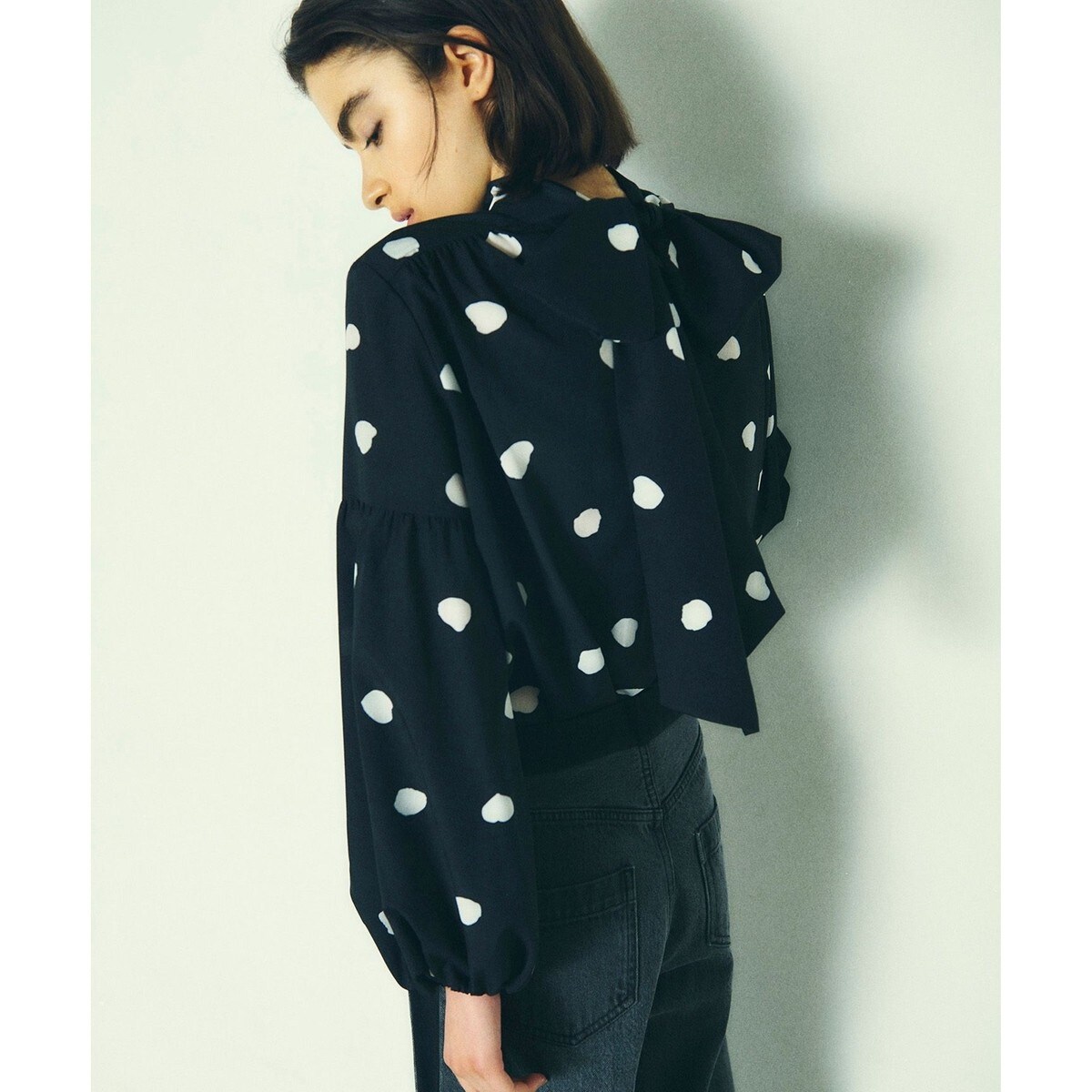 ドットプリント2wayブラウス | グレースコンチネンタル(GRACE
