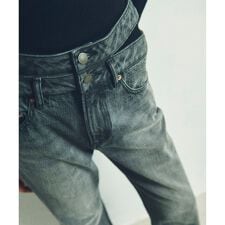 ダブルウエストデニムパンツ