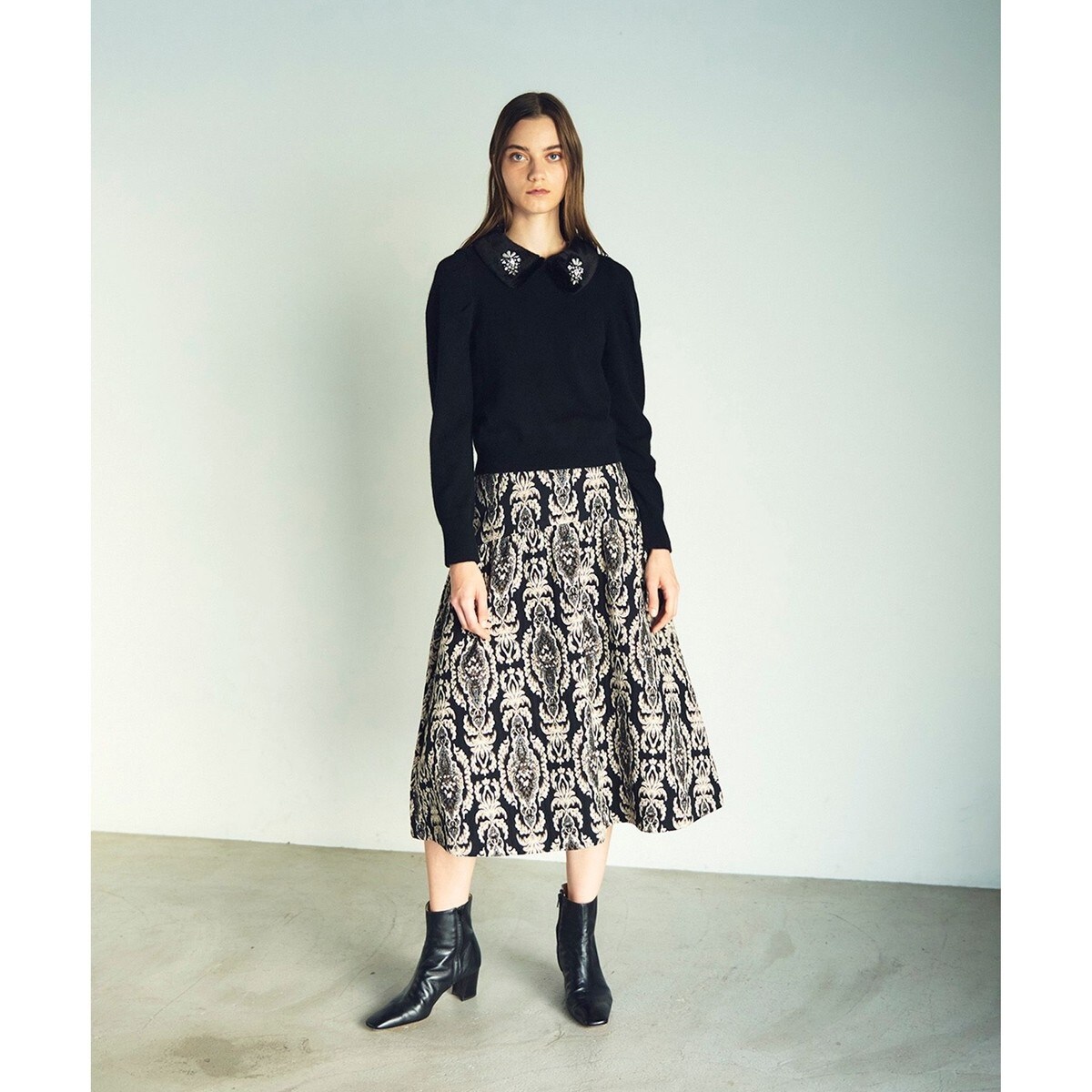 オーナメントジャガードスカート | グレースコンチネンタル(GRACE