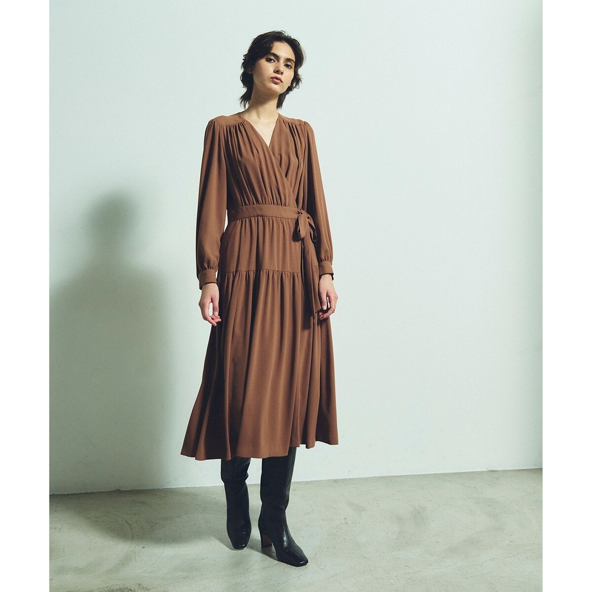 ドレープカシュクールドレス | グレースコンチネンタル(GRACE ドレープカシュクールドレス | グレースコンチネンタル(GRACE