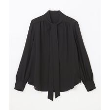 シルクボウタイブラウス
