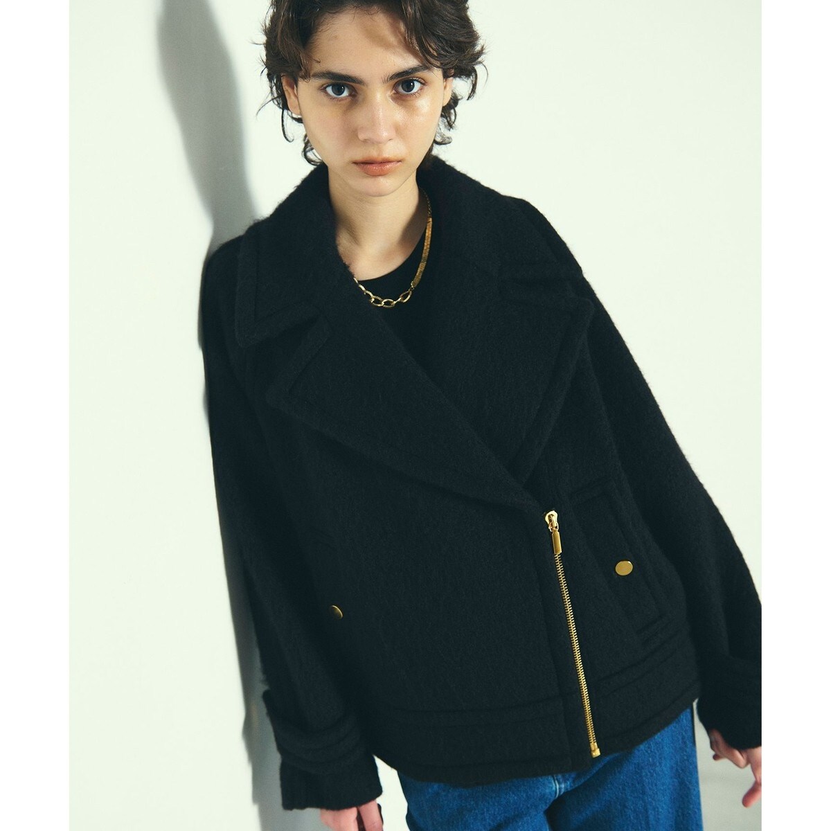 【未使用】シャギーライダースコート　グレースコンチネンタル シャギーライダースコート / GRACE CONTINENTAL | GRACE