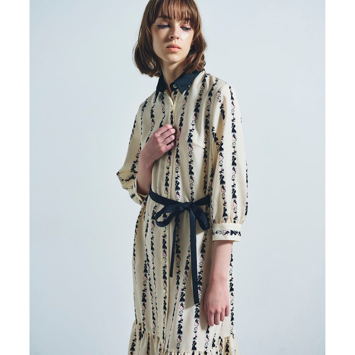 【グレースコンチネンタル】 カシュクールシャツワンピース カシュクールシャツワンピース / GRACE CONTINENTAL | GRACE