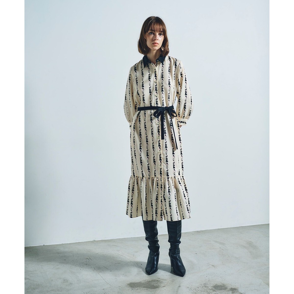 ノクターンモチーフシャツワンピース | グレースコンチネンタル(GRACE