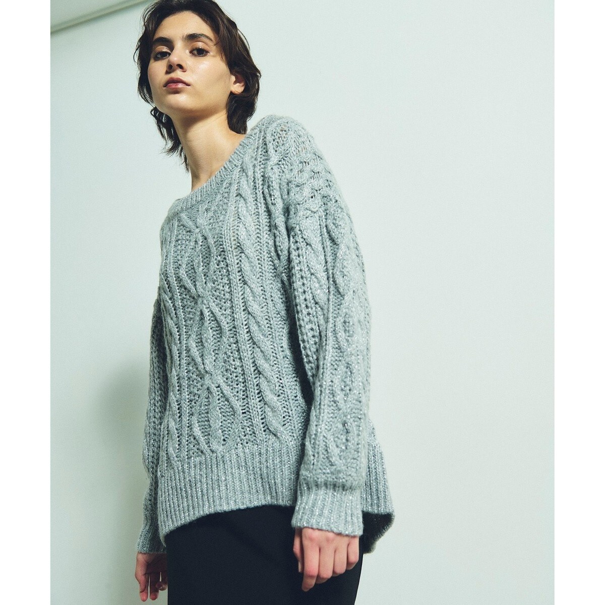 グレースコンチネンタル　配色ラインニットジレ GRACE CONTINENTAL 配色ラインニットジレ◇グレースコンチネンタル