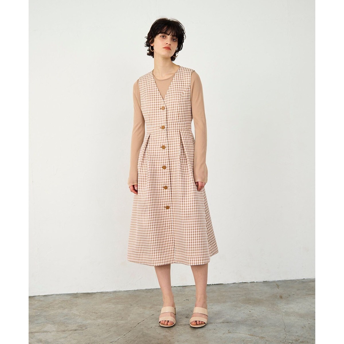 GRACE CONTINENTAL レース切替フレアワンピース レース切替フレアワンピース | グレースコンチネンタル(GRACE