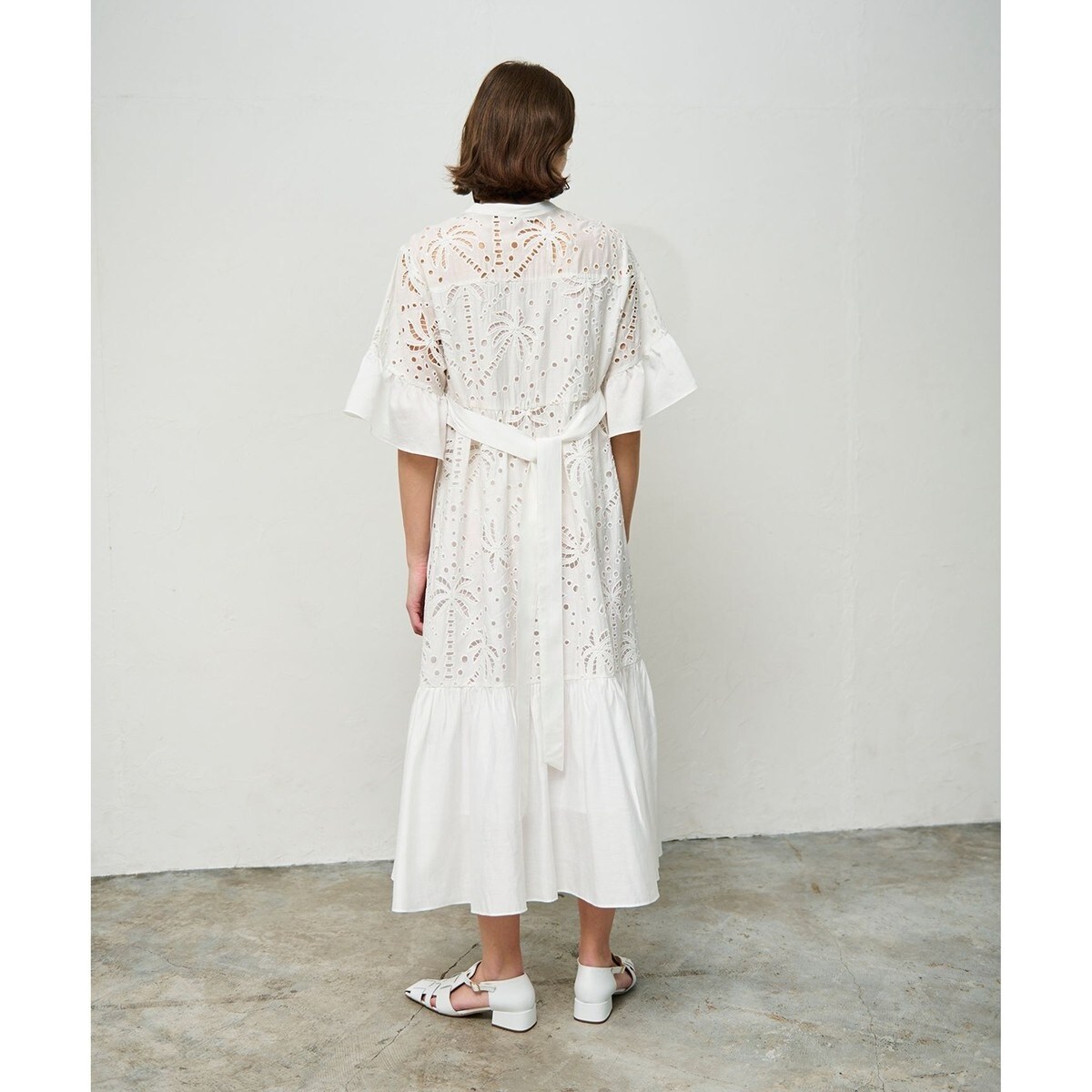 ヤシ柄カットワークワンピース | グレースコンチネンタル(GRACE