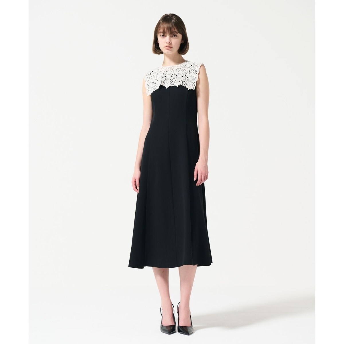 刺繍カラー付ドレス | グレースコンチネンタル(GRACE CONTINENTAL