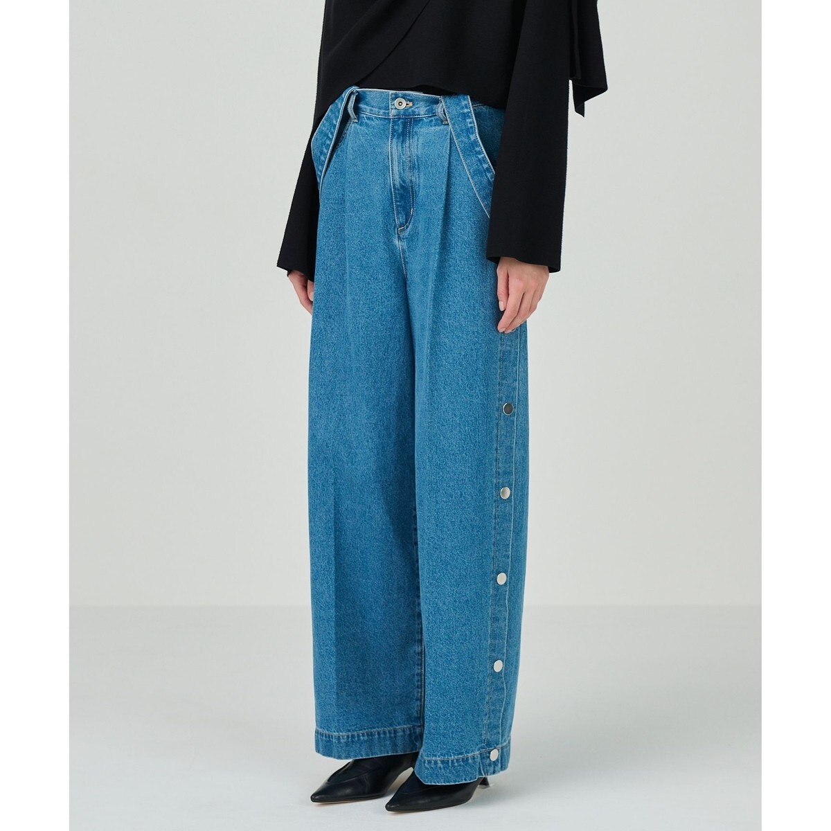GRACE CONTINENTAL パッチワークデニムパンツ　ブルー パッチワークデニムパンツ / GRACE CONTINENTAL | GRACE