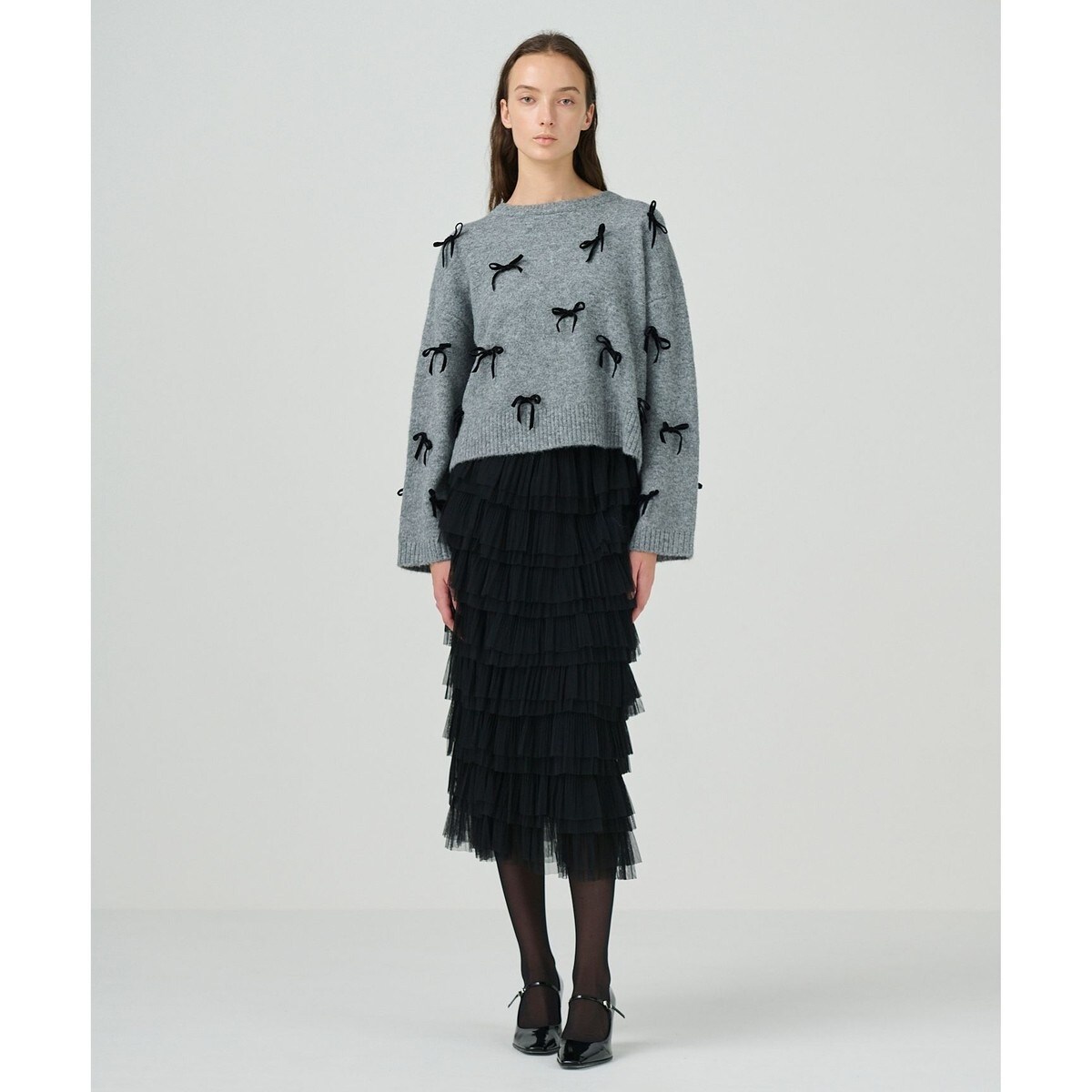 リボンニットトップ | グレースコンチネンタル(GRACE CONTINENTAL