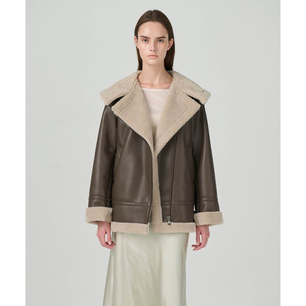 フェイクムートンフライトジャケット | グレースコンチネンタル(GRACE