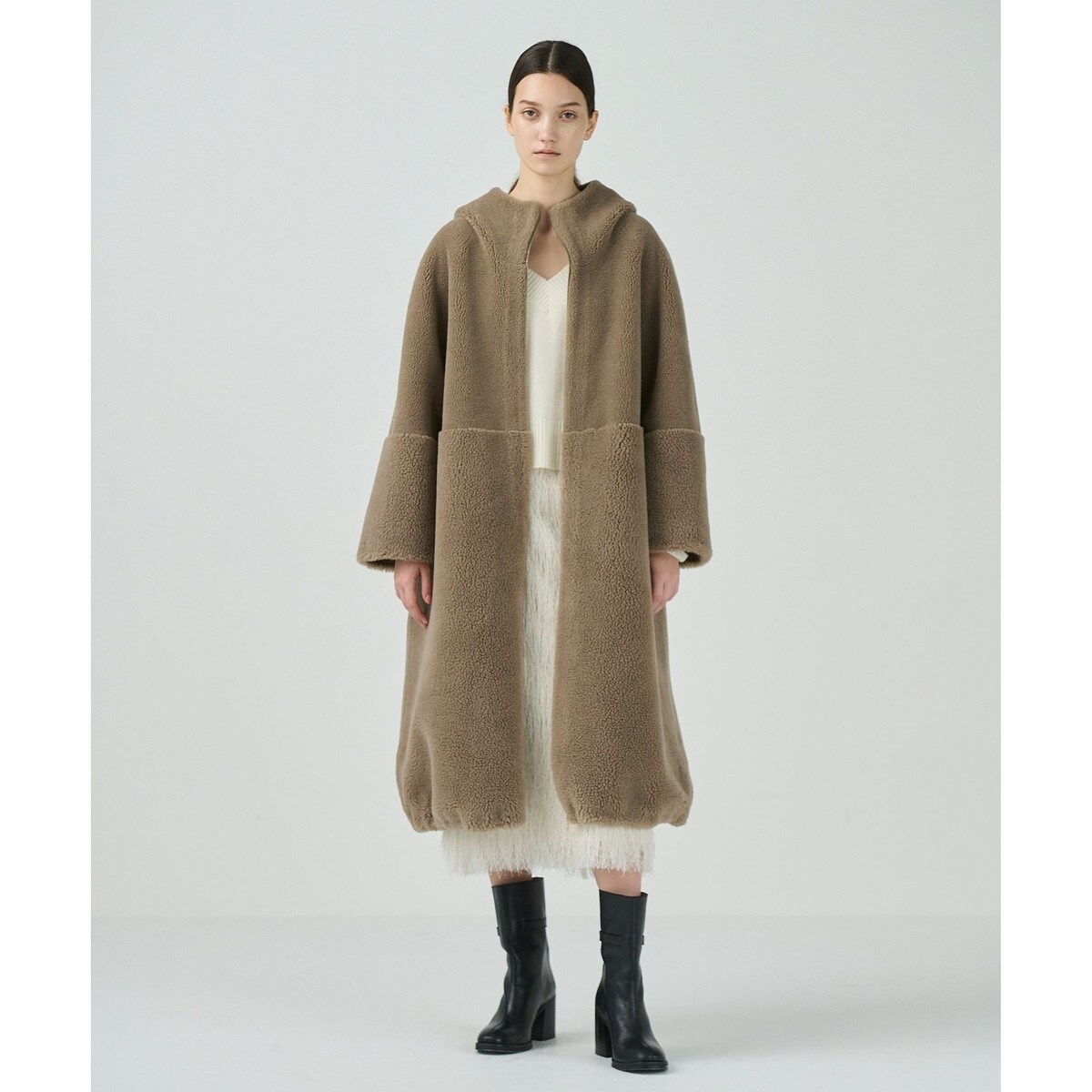 KENZO ロングコート 黒・裏地花柄 サイズ38 HR0374 グレース