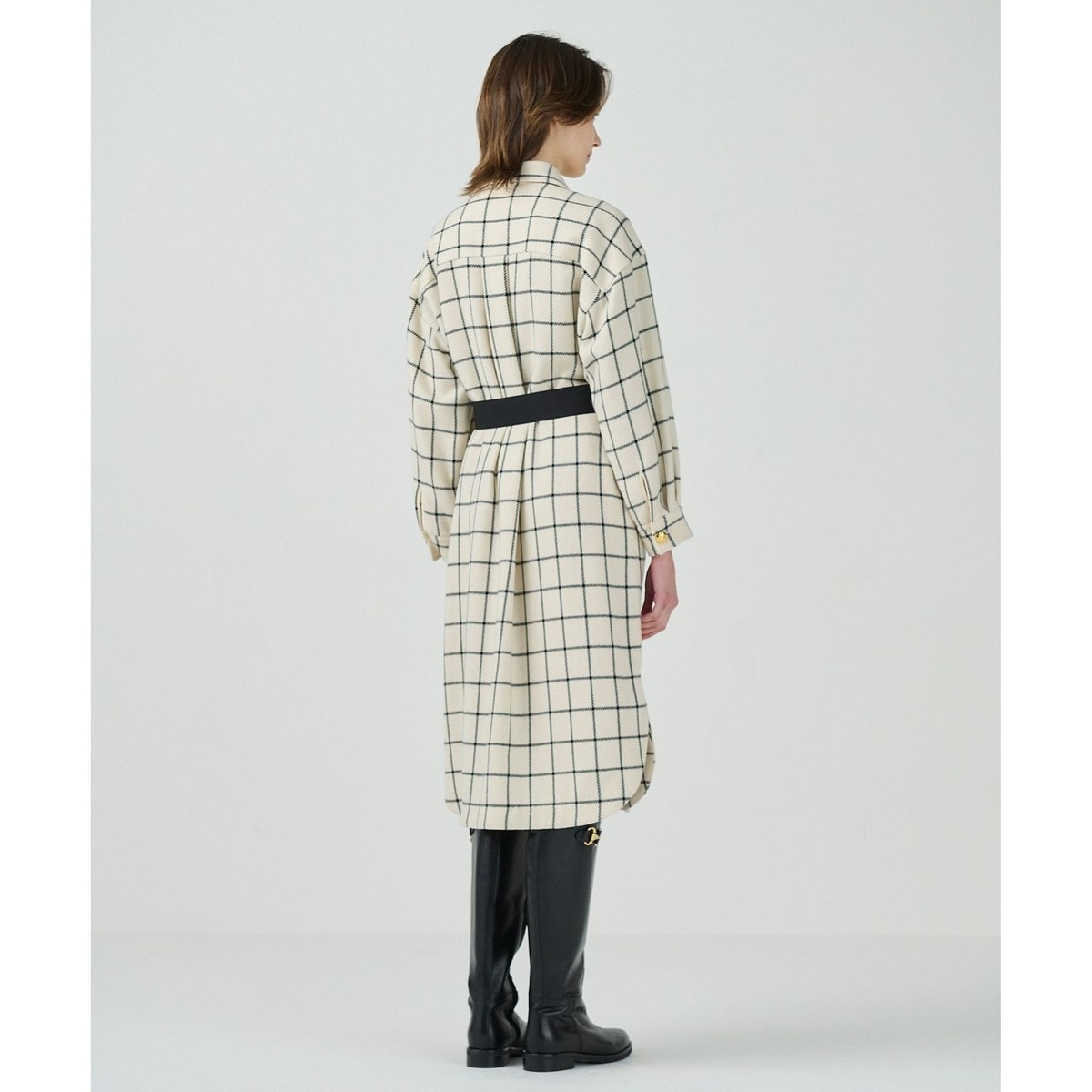 ウールチェックシャツワンピース | グレースコンチネンタル(GRACE