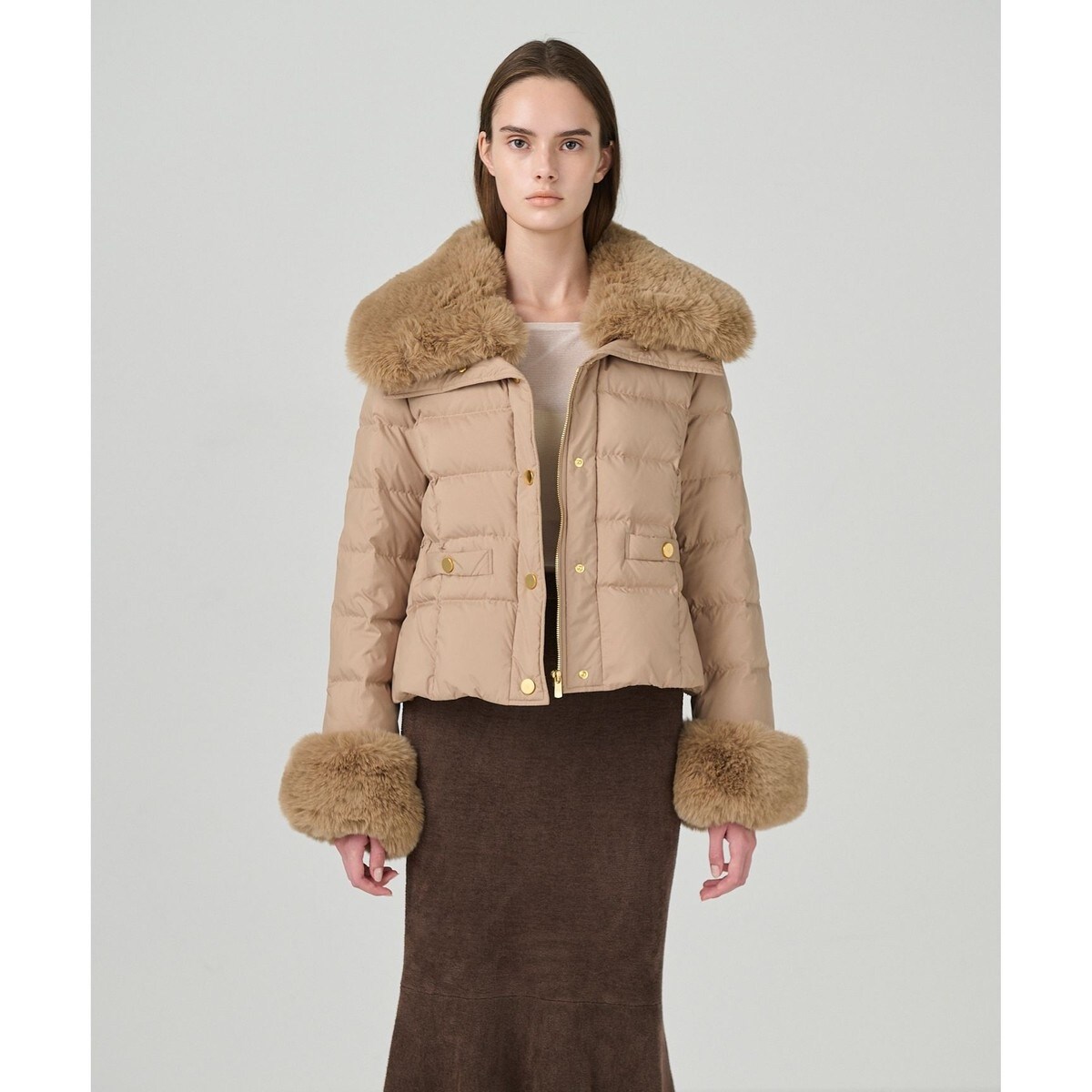 ファーショートダウンジャケット | グレースコンチネンタル(GRACE