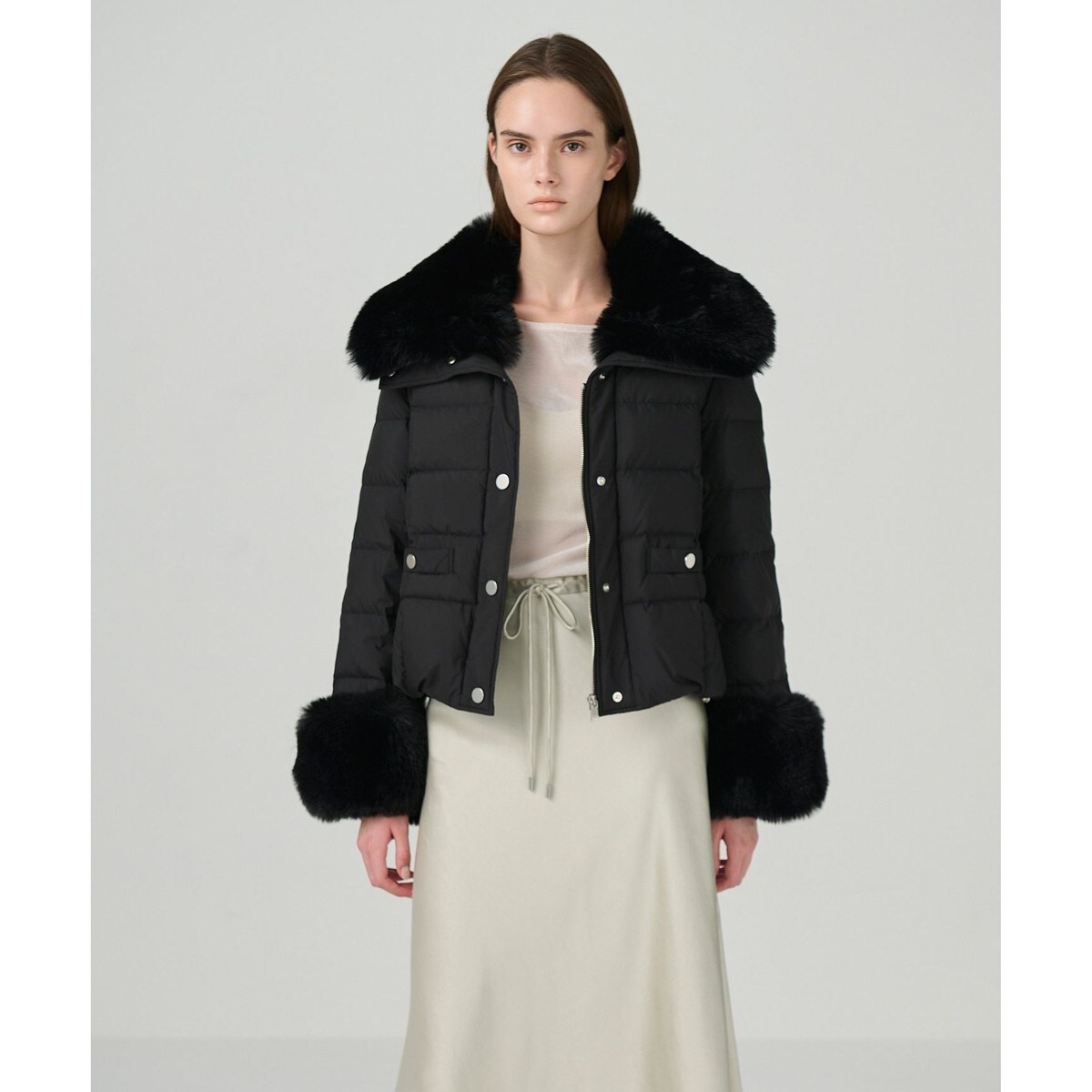 ファーショートダウンジャケット | グレースコンチネンタル(GRACE