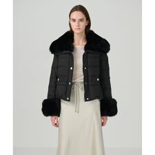 ファーショートダウンジャケット