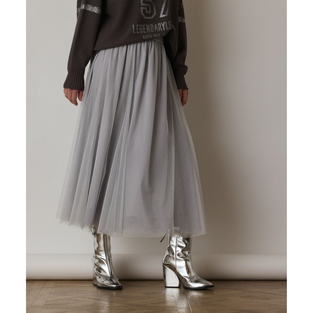 日本製】ラメ混ツイードフレアースカート | クード シャンス(COUP DE