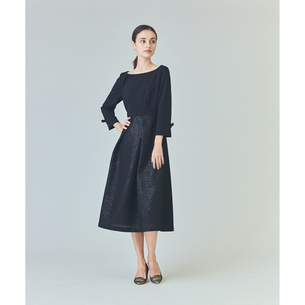 訳あり　未使用品　グレースコンチネンタル　レトロブーケワンピース レトロブーケワンピース | グレースコンチネンタル(GRACE