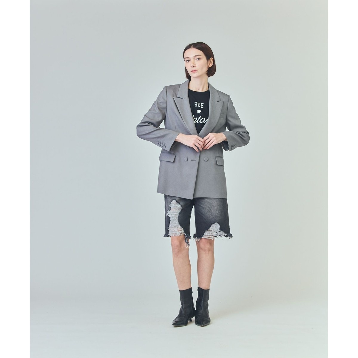 チェックシャギーコート | グレースコンチネンタル(GRACE CONTINENTAL