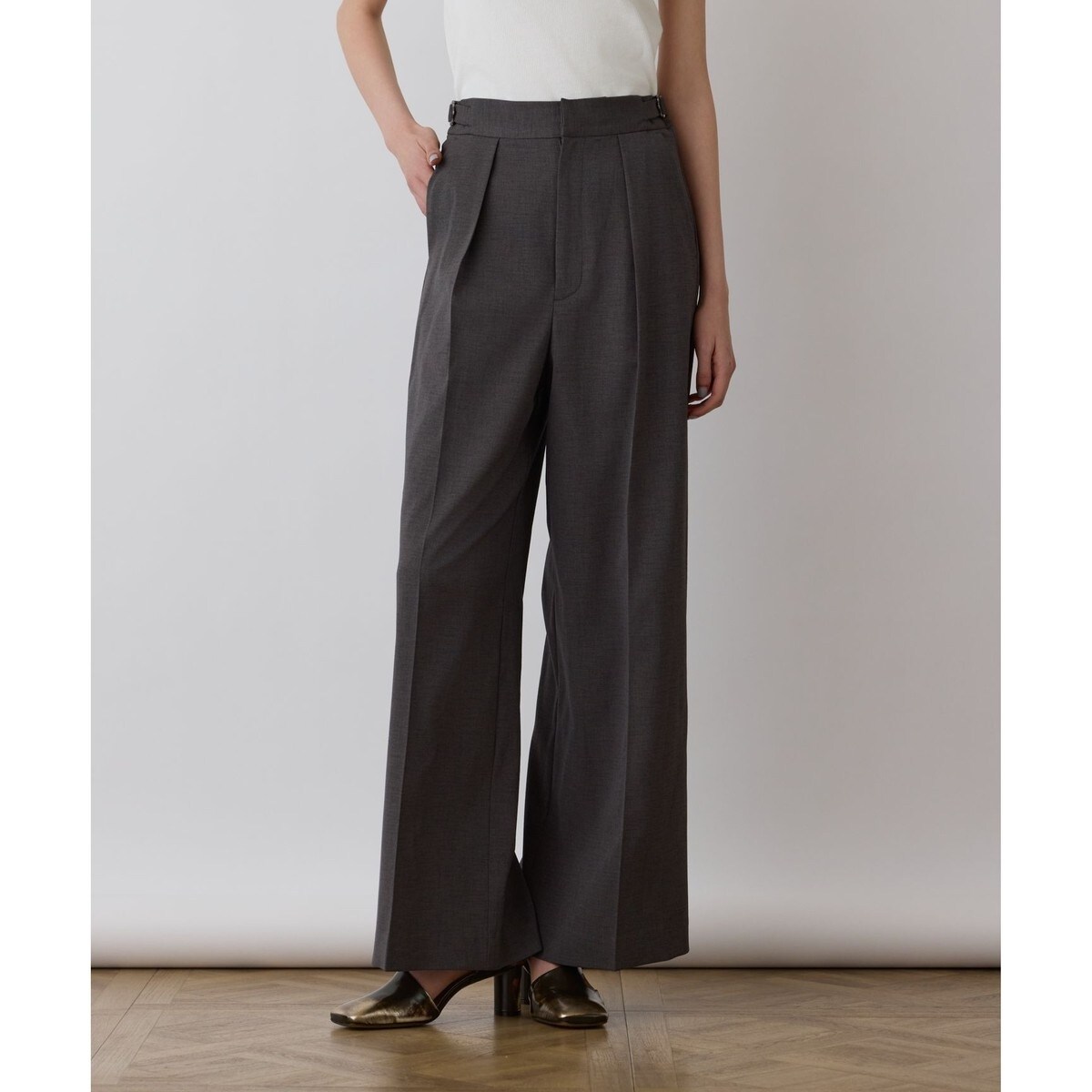 グレースコンチネンタル（GRACE CONTINENTAL）/スラブストレッチタックパンツ スラブストレッチタックパンツ | グレースコンチネンタル(GRACE