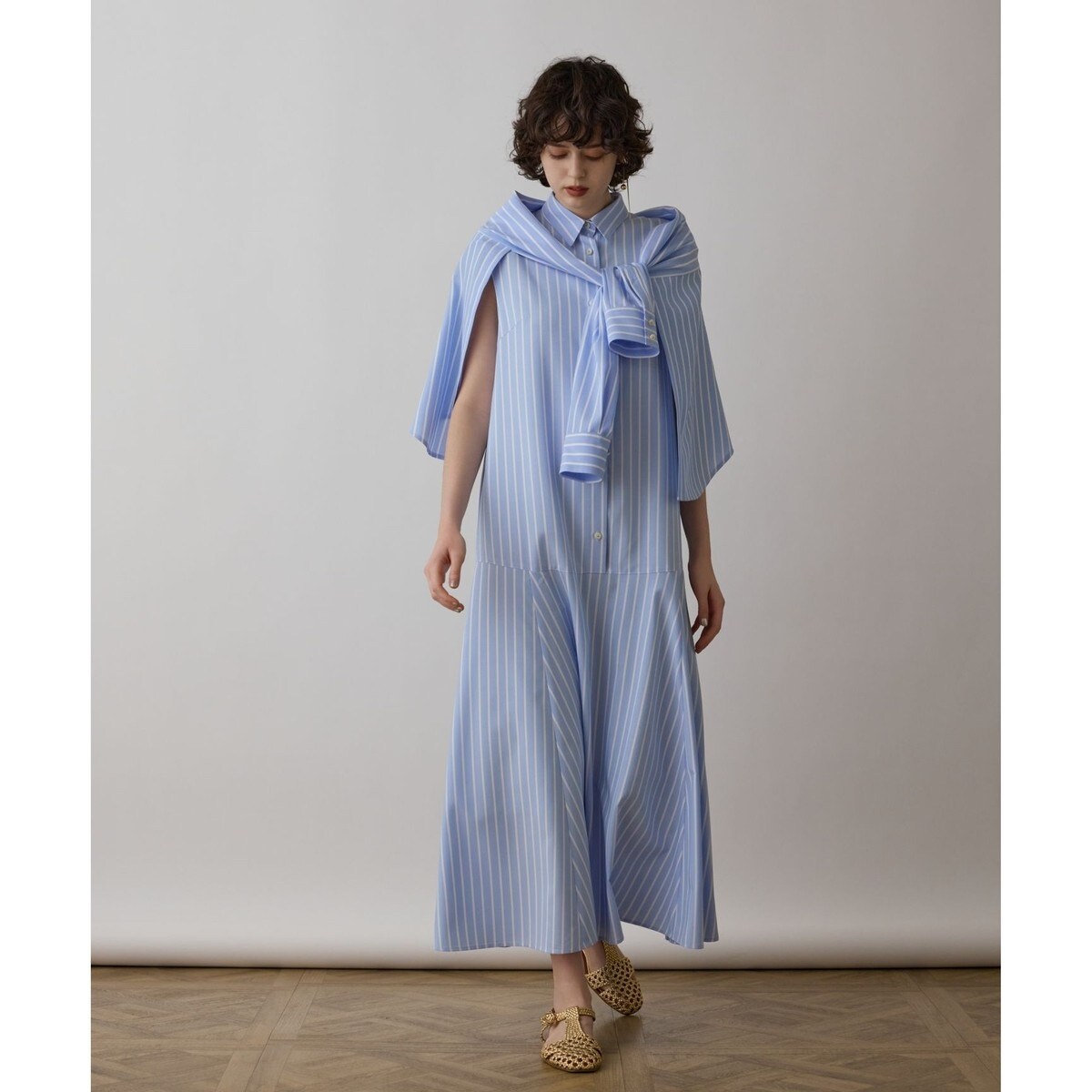 ストライプ刺繍ワンピース | グレースコンチネンタル(GRACE