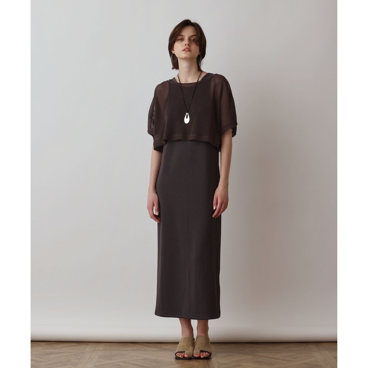 新品[グレースコンチネンタル 24AWレオパードドレープドレス　38 ワンピース レオパードドレープドレス / GRACE CONTINENTAL | GRACE CONTINENTAL