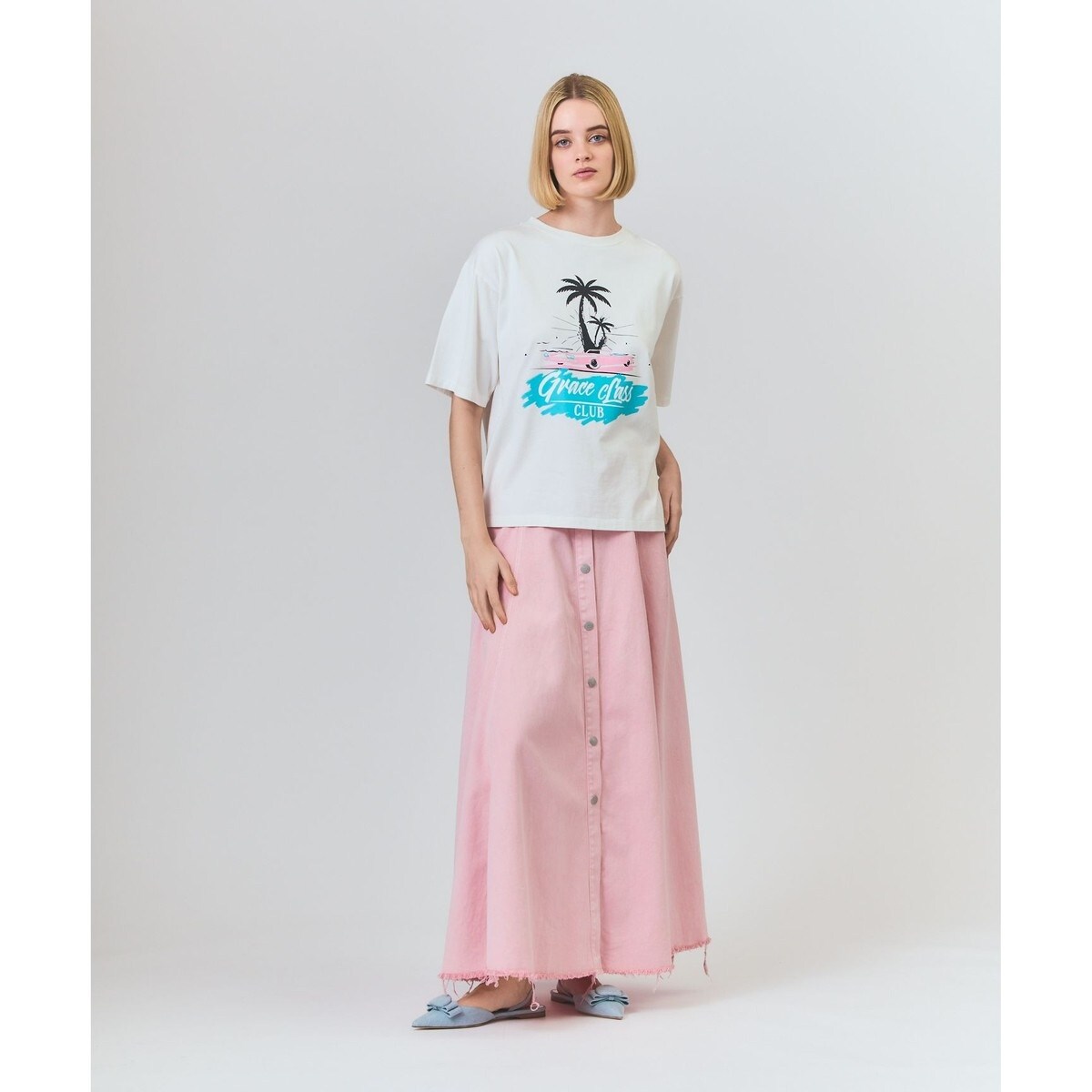 グレースコンチネンタル（GRACE CONTINENTAL）/リゾートプリントTシャツ リゾートプリントTシャツ | グレースコンチネンタル(GRACE CONTINENTAL