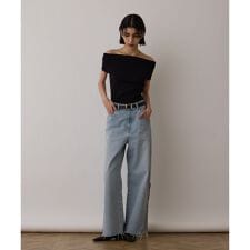 サス付zipデニムパンツ