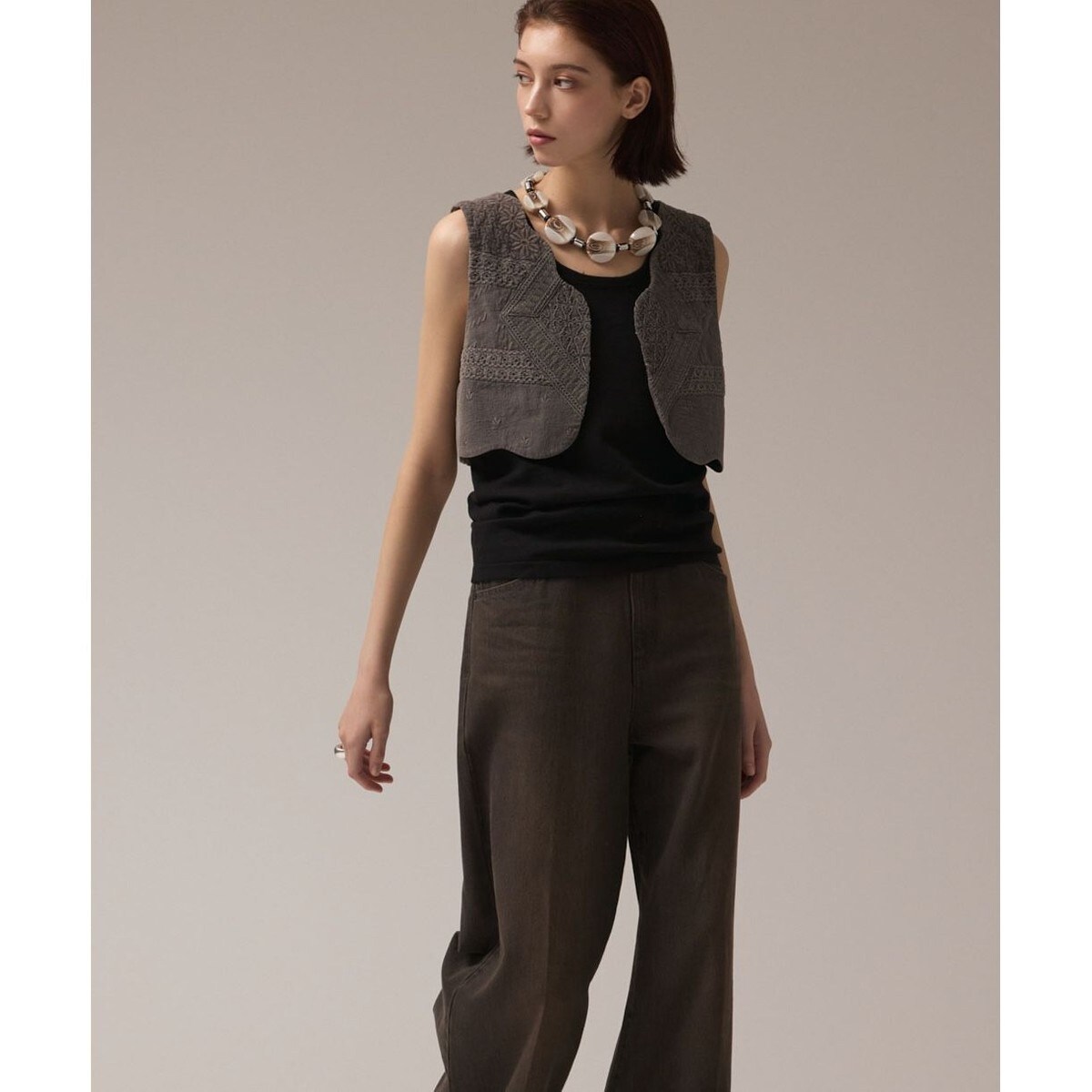 ボアリバーシブルジレ | グレースコンチネンタル(GRACE CONTINENTAL