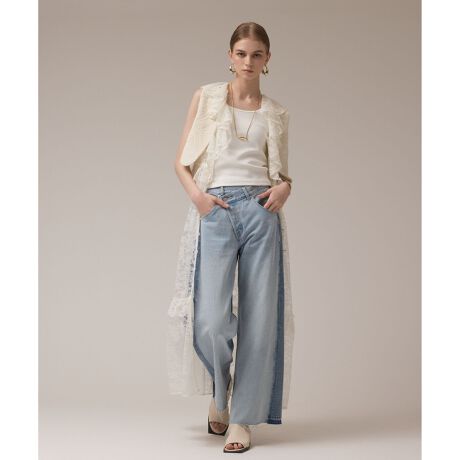 新品[グレースコンチネンタル25SS レースキャミロングワンピース　38 キナリ レースキャミロングワンピース / GRACE CONTINENTAL | GRACE CONTINENTAL グレースコンチネンタル 通販