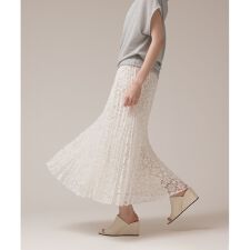 レースプリーツスカート