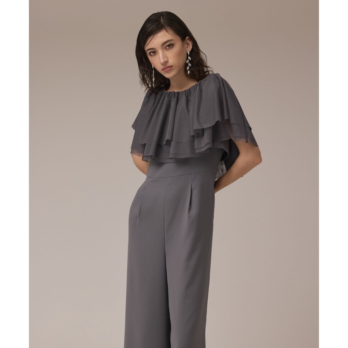 グレースコンチネンタル　サイドカットサロペット サイドカットサロペット / GRACE CONTINENTAL | GRACE