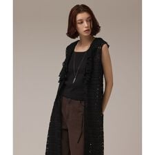 レースロングカーディガン