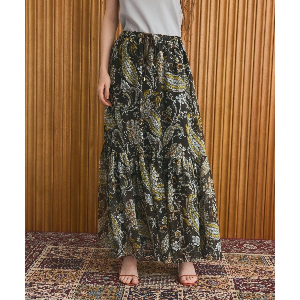 フロッキードットプリーツスカート | グレースコンチネンタル(GRACE