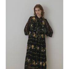 フラワープリントティアードワンピース