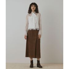 レースボウタイブラウス