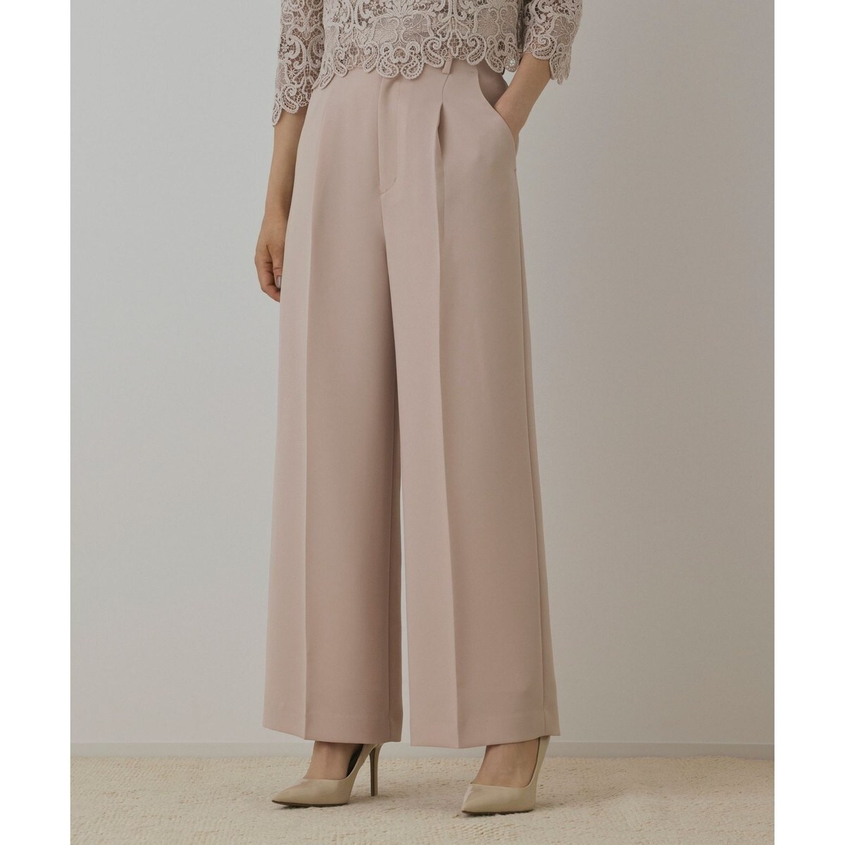 ハイウエストワイドパンツ