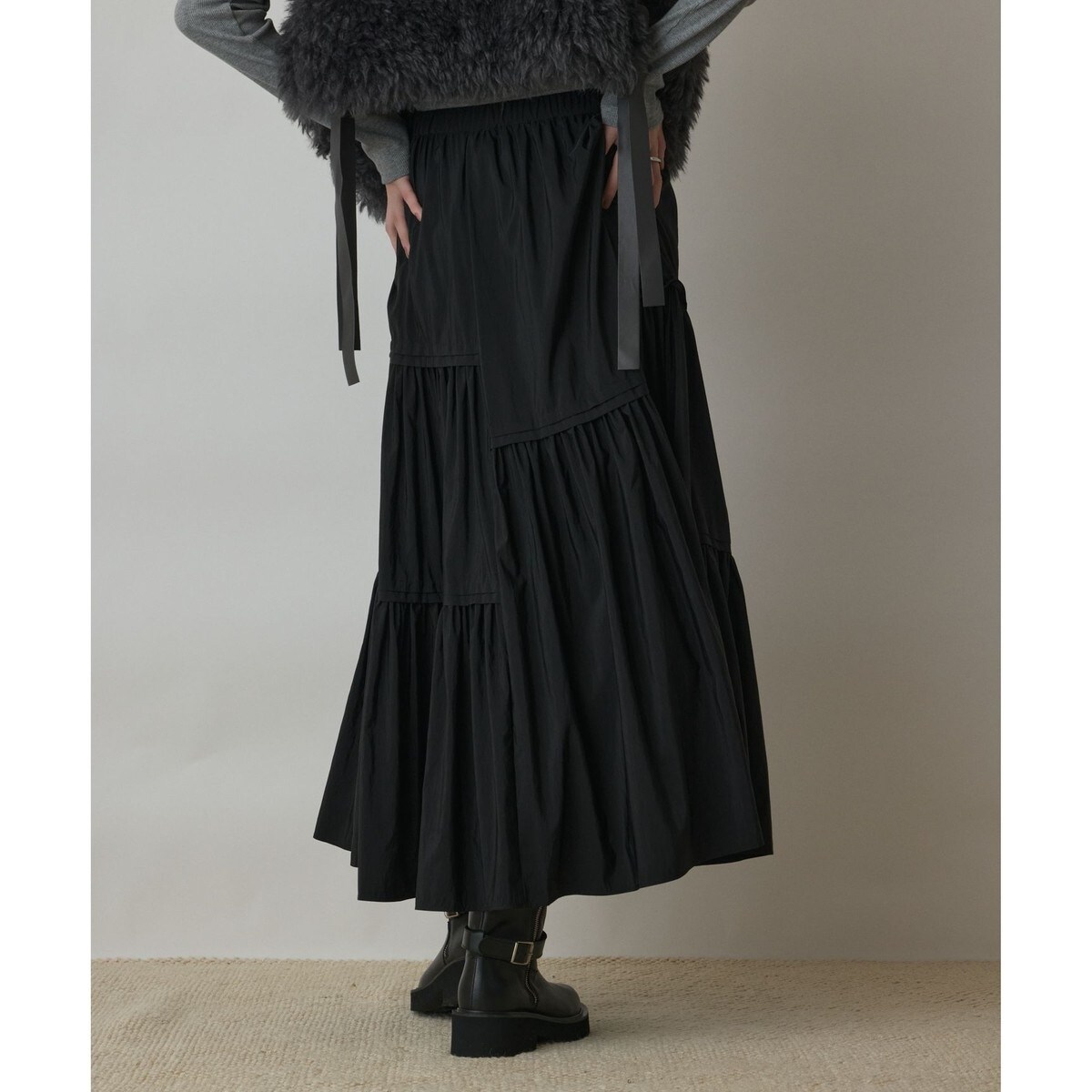 新品未使用✴︎グレースコンチネンタルギャザーレースロングスカート ギャザーレースロングスカート / GRACE CONTINENTAL | GRACE